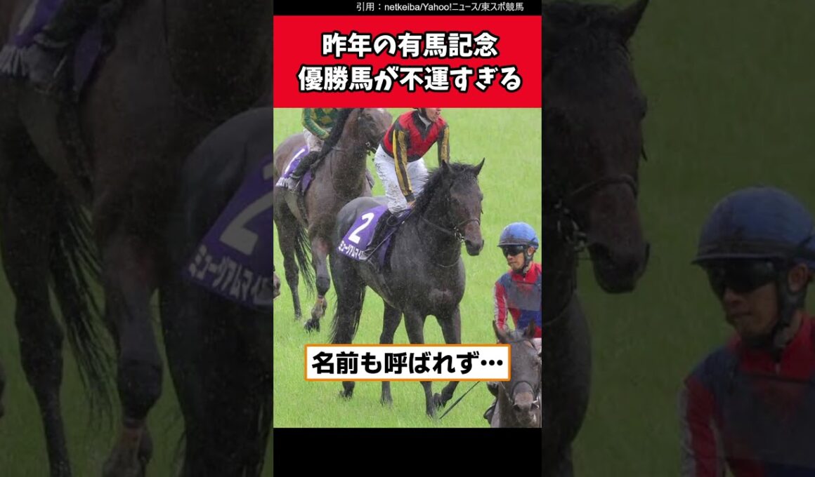 【昨年の有馬記念優勝場が不運すぎた…】♯宝塚記念　♯有馬記念　♯不運