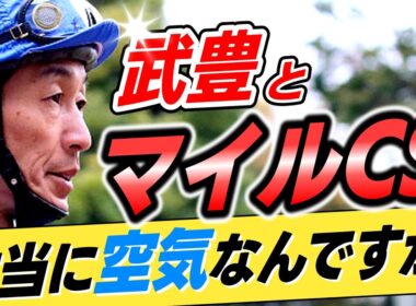 【いたっけ？😅】武豊←マイルCSでいまだに「ほぼ空気」というのは本当か？【リメイク版】