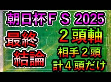 ✨2頭軸相手2頭のみ 【朝日杯フューチュリティステークス2025】 最終結論