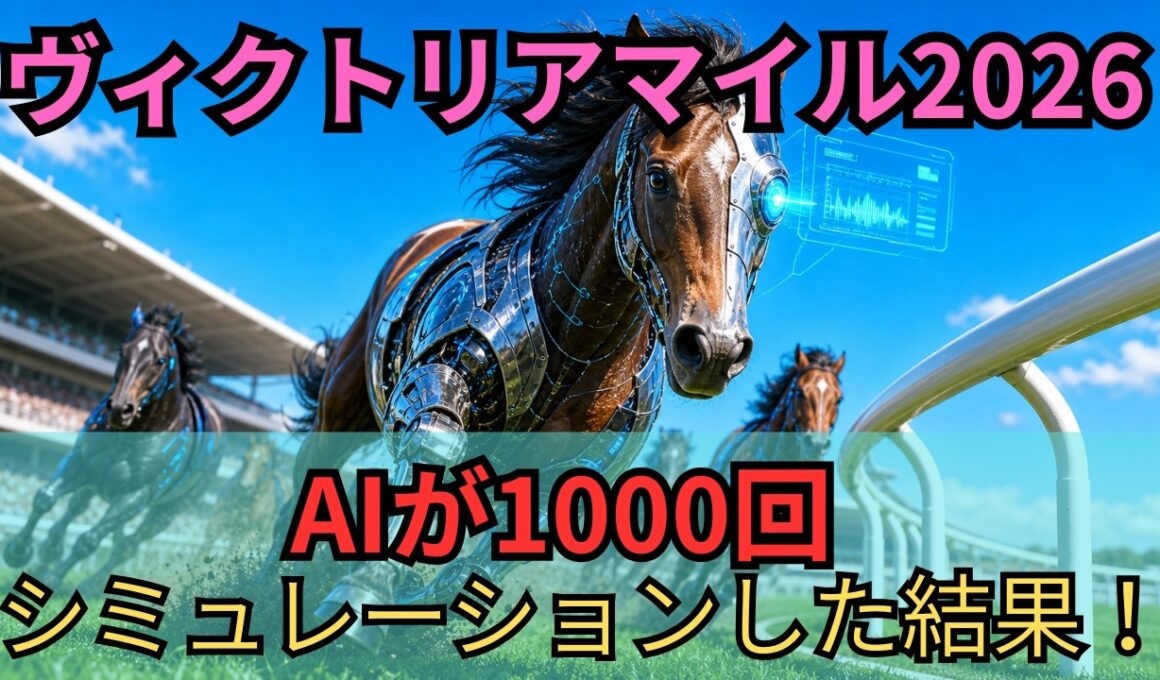 【ヴィクトリアマイル2026 予想】AIが1000回シミュレーションした結果！TOP5のパターンを映像化！