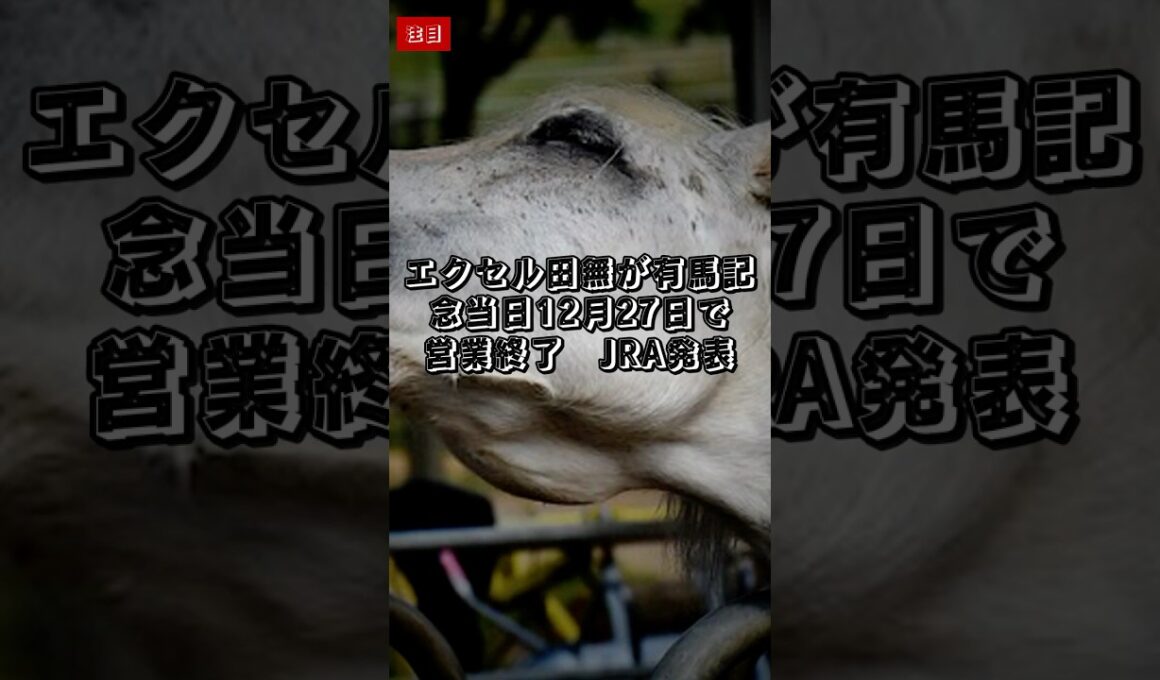 エクセル田無が有馬記念当日12月27日で営業終了　JRA発表【競馬情報】2026年7月15日 #Shorts