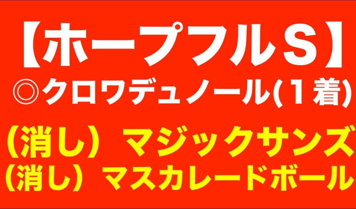 有馬のダブル好走に続け！【ホープフルステークス2024予想】クロワデュノール VS マスカレードボールが激突！今年最後の本命に選んだのは？！