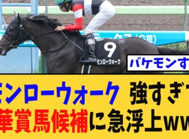 【衝撃】「モンローウォーク、強すぎて秋華賞馬候補に急浮上wwwwww」に対する競馬民の反応集