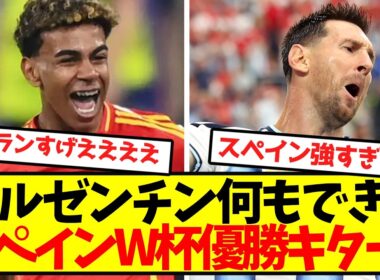 【圧倒的】スペイン、アルゼンチンを下しW杯優勝キターーーー！！