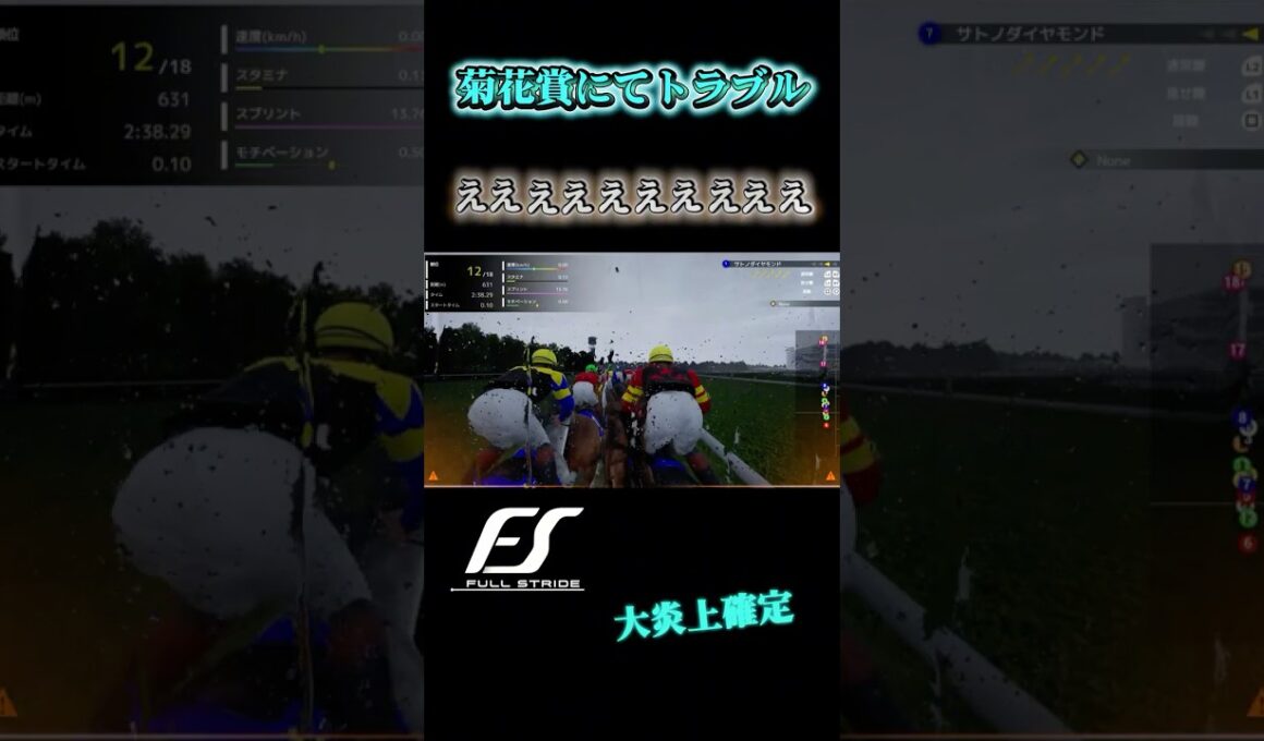 菊花賞にてとんでもない大事件が　【フルストライド FullStride】 #競馬