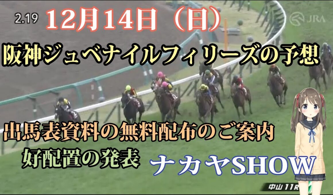 【競馬】阪神ジュベナイルフィリーズ　無料・無償の推奨穴馬予想 　出馬表チェック資料無料配布のご案内