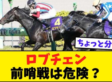 ロブチェン、神戸新聞杯は負けそう…でも菊花賞は普通に勝ちそう【競馬反応集】