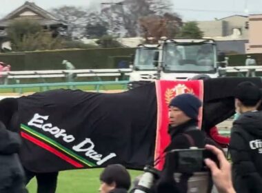 中山大障害、口取りと表彰式の様子