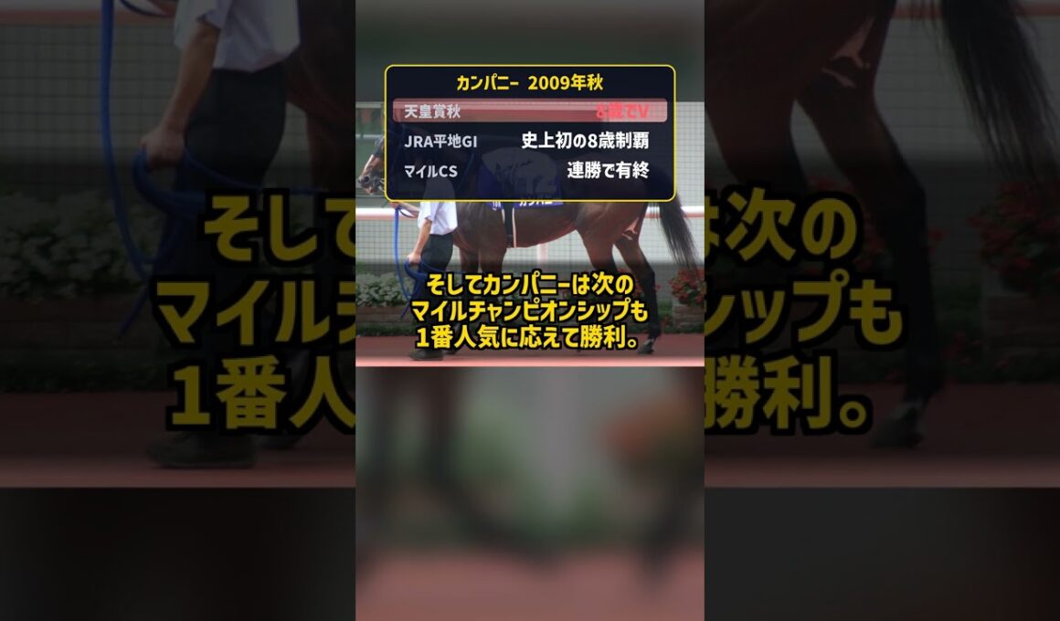 8歳の秋にようやく届いたGI そのまま2つ勝って去った男 カンパニー #Shorts