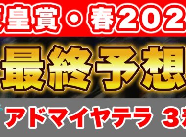 【天皇賞・春2026 最終予想】3強で最も信頼できる馬から勝負！