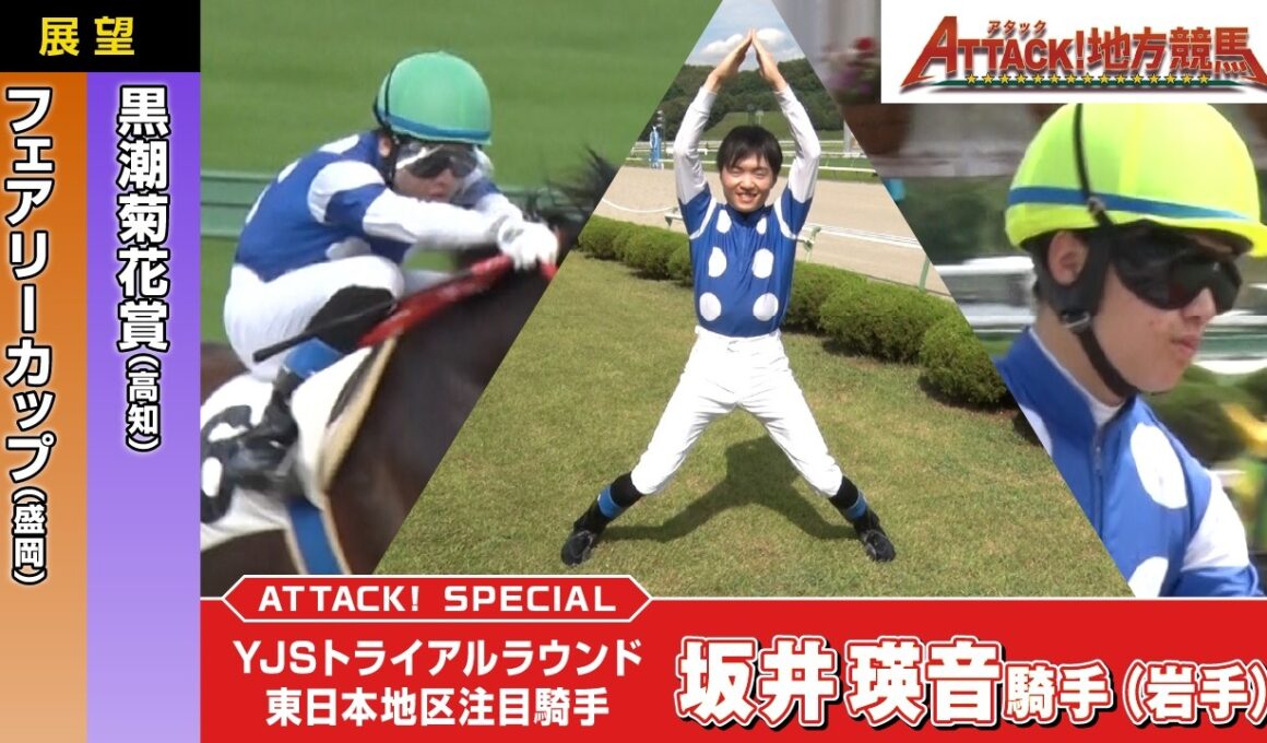 アタック！地方競馬｜第383回｜YJSトライアルラウンド 東日本地区注目騎手　坂井瑛音騎手（岩手）｜【展望レース】フェアリーカップ（盛岡） 黒潮菊花賞（高知）｜NAR公式