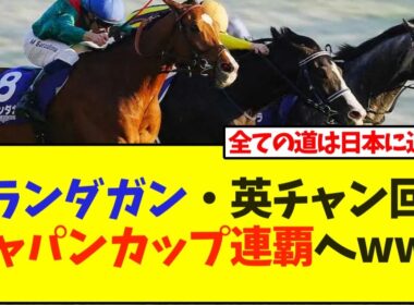 カランダガン・英チャン回避でジャパンカップ連覇へwww【競馬】