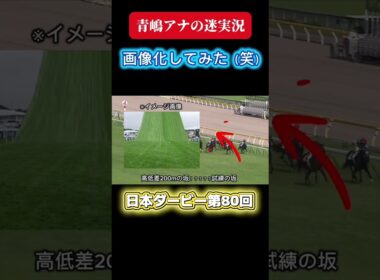 真ん中に犬が、、、【迷実況】画像化してみた（笑）第80回日本ダービー #競馬 #東京優駿 #ダービー