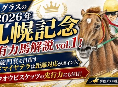 【有力馬解説】2026札幌記念！凱旋門賞を目指すアドマイヤテラのポイントは距離？ホウオウビスケッツの先行力も大事に！