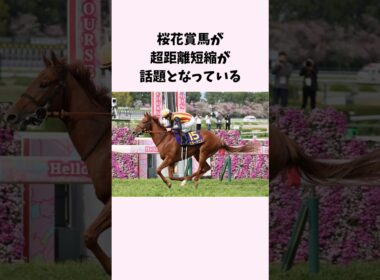 桜花賞馬が超距離短縮が話題となっている　#競馬　#競馬予想　#スターアニス　#shorts