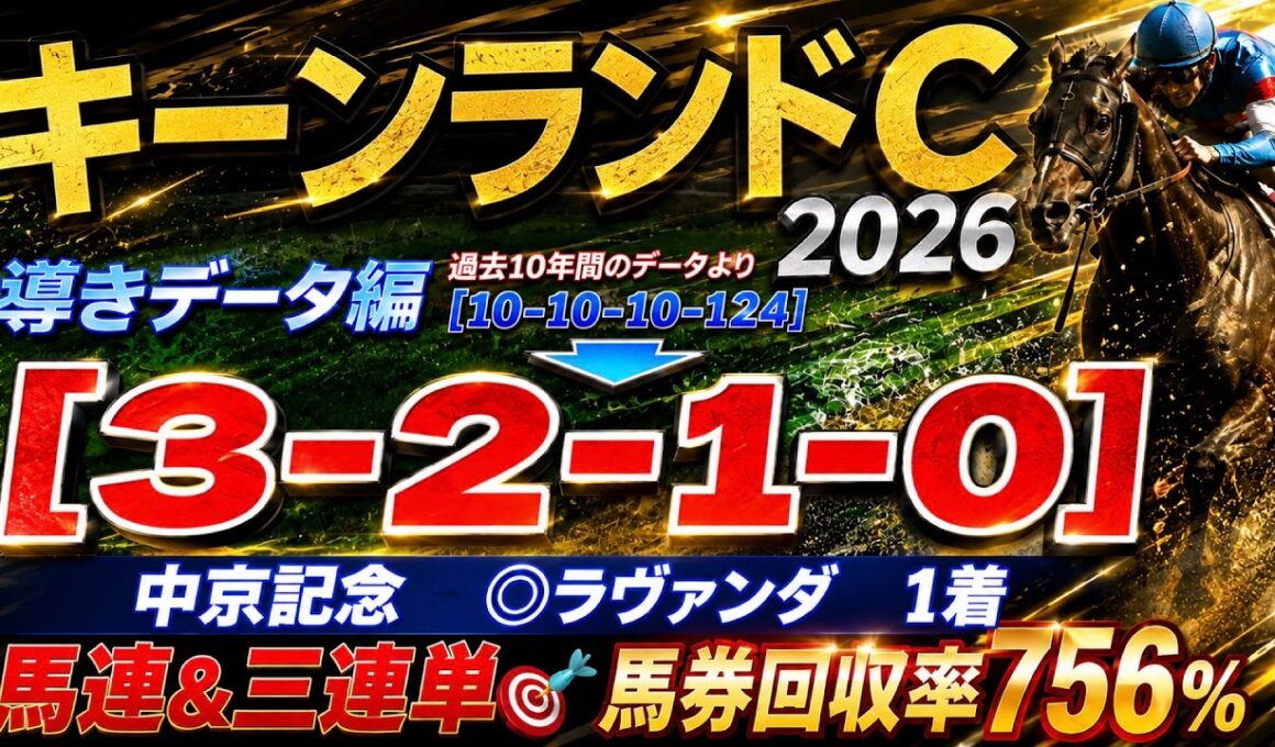 【キーンランドカップ2026】導きデータ編　/先週 中京記念◎ラヴァンダ🥇馬連＆三連単🎯/2025年の馬券回収率は127％/単勝回収率は二年連続100％以上【データ傾向】【競馬予想】