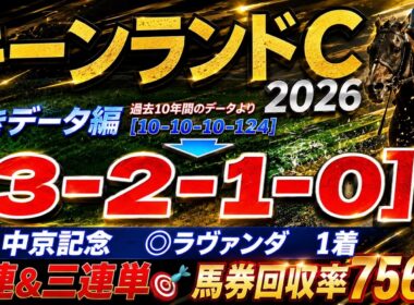 【キーンランドカップ2026】導きデータ編　/先週 中京記念◎ラヴァンダ🥇馬連＆三連単🎯/2025年の馬券回収率は127％/単勝回収率は二年連続100％以上【データ傾向】【競馬予想】