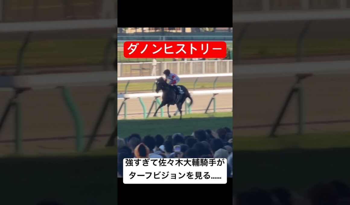 【ダノンヒストリー】 あまりにも強すぎて佐々木大輔騎手がターフビジョンを見る余裕を見せ菊花賞に名乗りを上げる #札幌競馬場 #競馬 #shorts