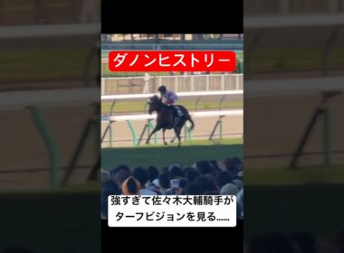 【ダノンヒストリー】 あまりにも強すぎて佐々木大輔騎手がターフビジョンを見る余裕を見せ菊花賞に名乗りを上げる #札幌競馬場 #競馬 #shorts