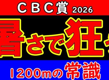 【CBC賞2026最終予想】速さを信じると危ない…酷暑の中京1200mで評価が変わった馬