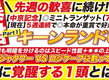 🎯先週に続け→【キーンランドカップ 2026 予想】今週も明暗を分けるのはスピード性能＋◉◉の上積み？パンジャタワー VS ロジケープに割って入る、遂に覚醒する１頭とは？