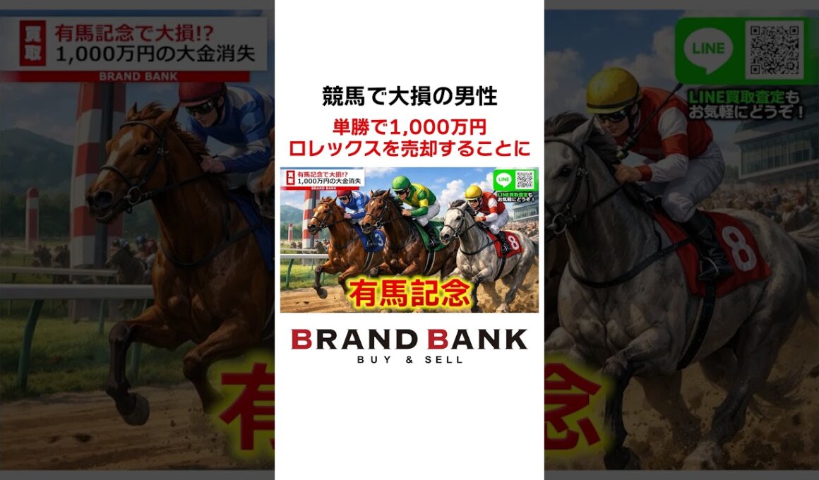 有馬記念で1,000万円の損失！？競馬で大負けしてお気に入りのロレックスを売却か…【ブランドバンク中野店】