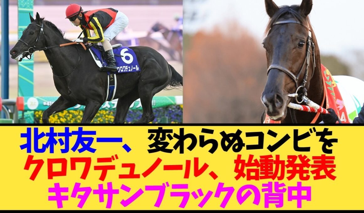 【天皇賞秋2026】北村友一とのコンビは継続？クロワデュノールが天皇賞秋で始動！
