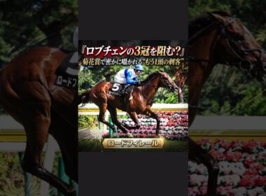 【菊花賞有力馬】妥当ロブチェンに燃えるロードフィレール