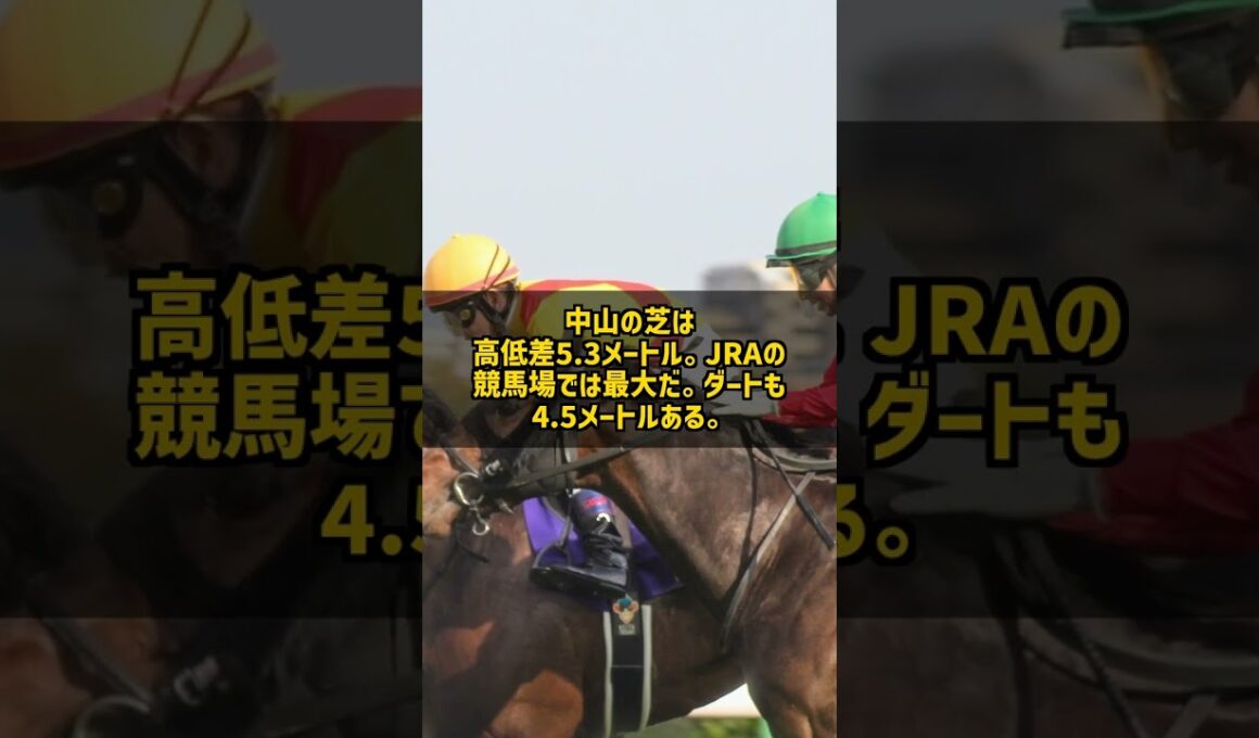 なぜ皐月賞はスタート直後に2.2mの急坂を上るのか 中山芝2000m #Shorts