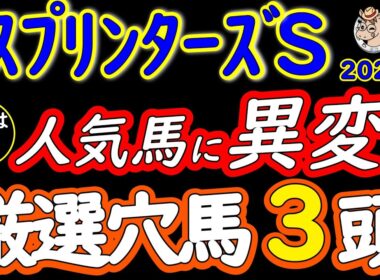 【スプリンターズS2026】人気は飾り！？パンジャタワー・スターアニス・フリッカージャブの盲点＆厳選穴馬3頭