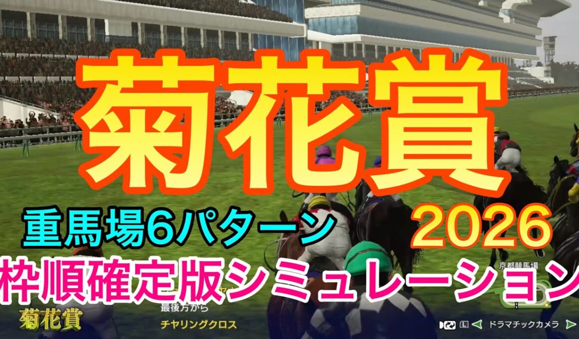 菊花賞2026 枠順確定版シミュレーション 《重馬場6パターン》【 競馬予想 】