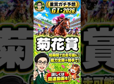 【菊花賞　2026】ミラクル予想『詰めて出走可能に！能力を出して！騎手がさらにプラスを！』
